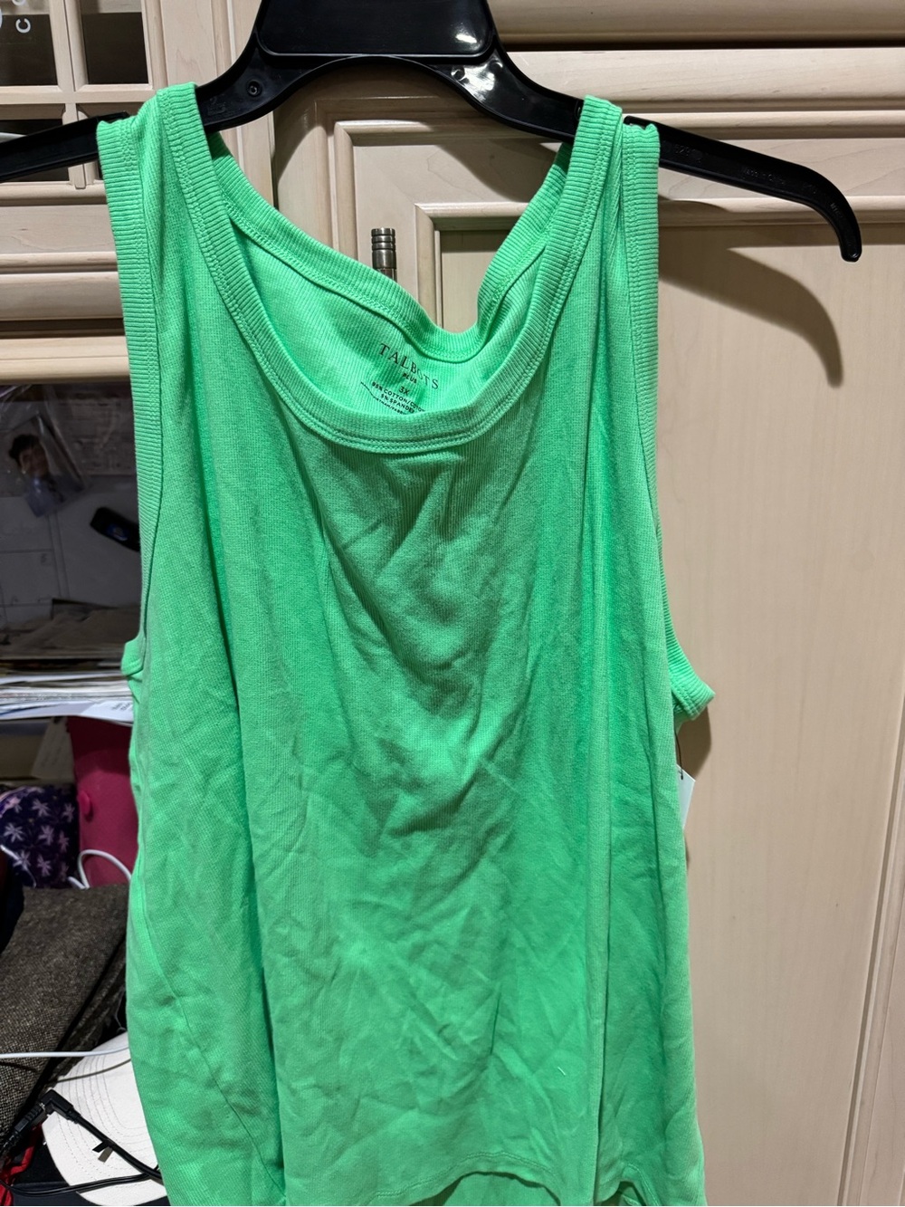 Talbots Bright Green Racerback Tank